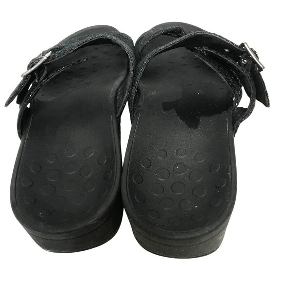 Vionic Skylar Orthoheel Womens Size 10 Black Slide Buckle Comfort Sandals - Picture 5 of 8